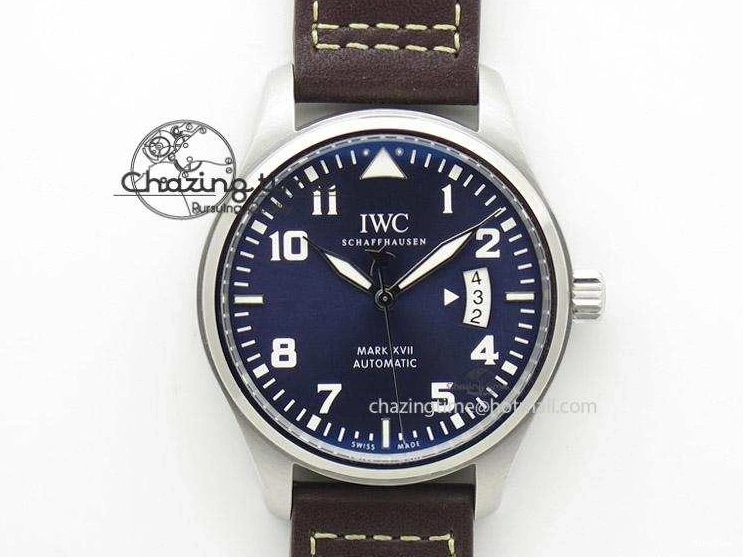 MIROTIME 0202 Mark XVII Le Petit Prince MK Maker 1:1 Best Edition SS Blue Dial On Brown Leather Strap A ComfortFit 7377